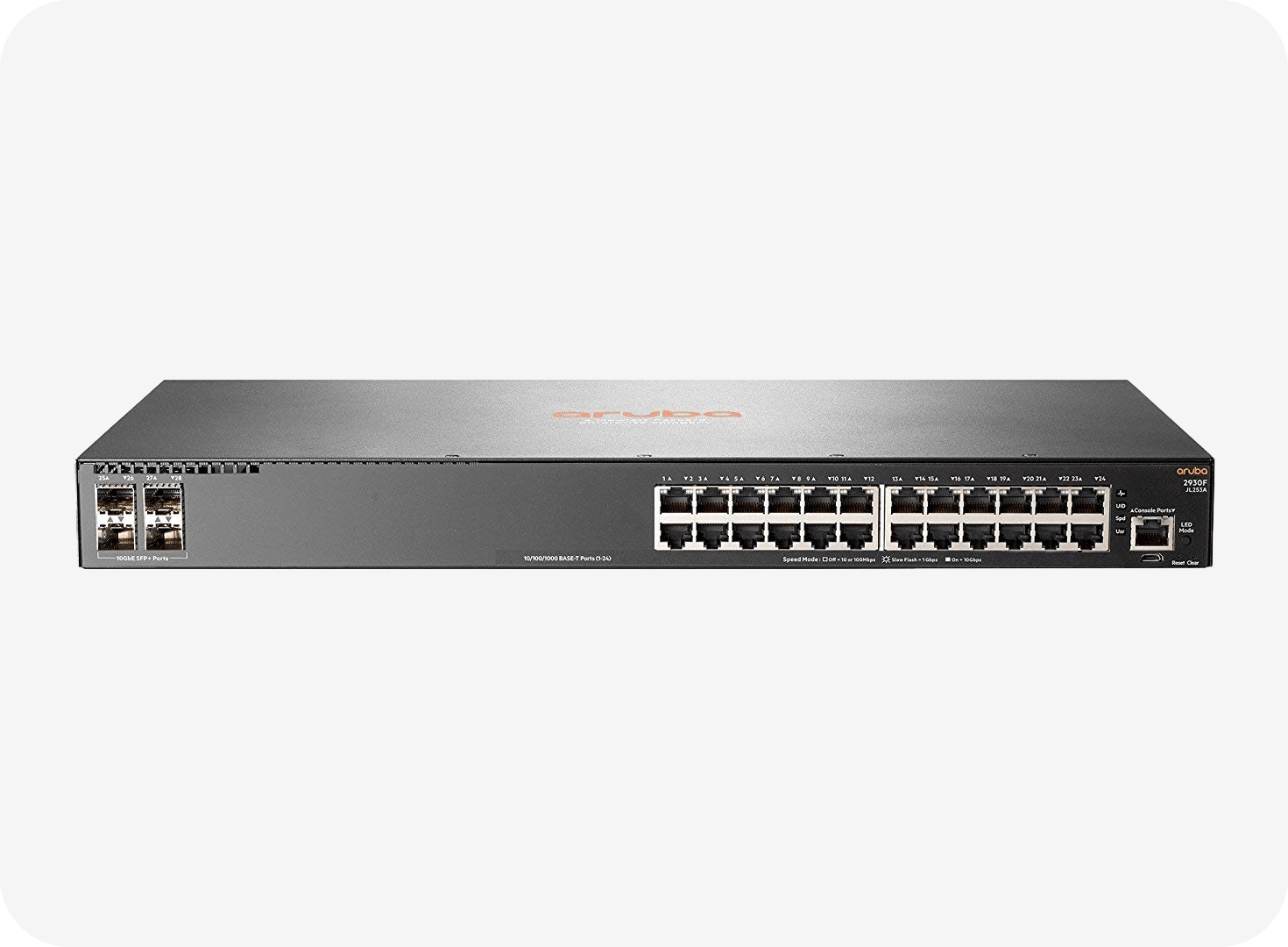 Aruba 2930F 48G PoE+ 4SFP+ Switch (JL256A) in Riyadh, Dammam, and Saudi